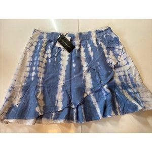 Sim & Same tie die wrap skirt
